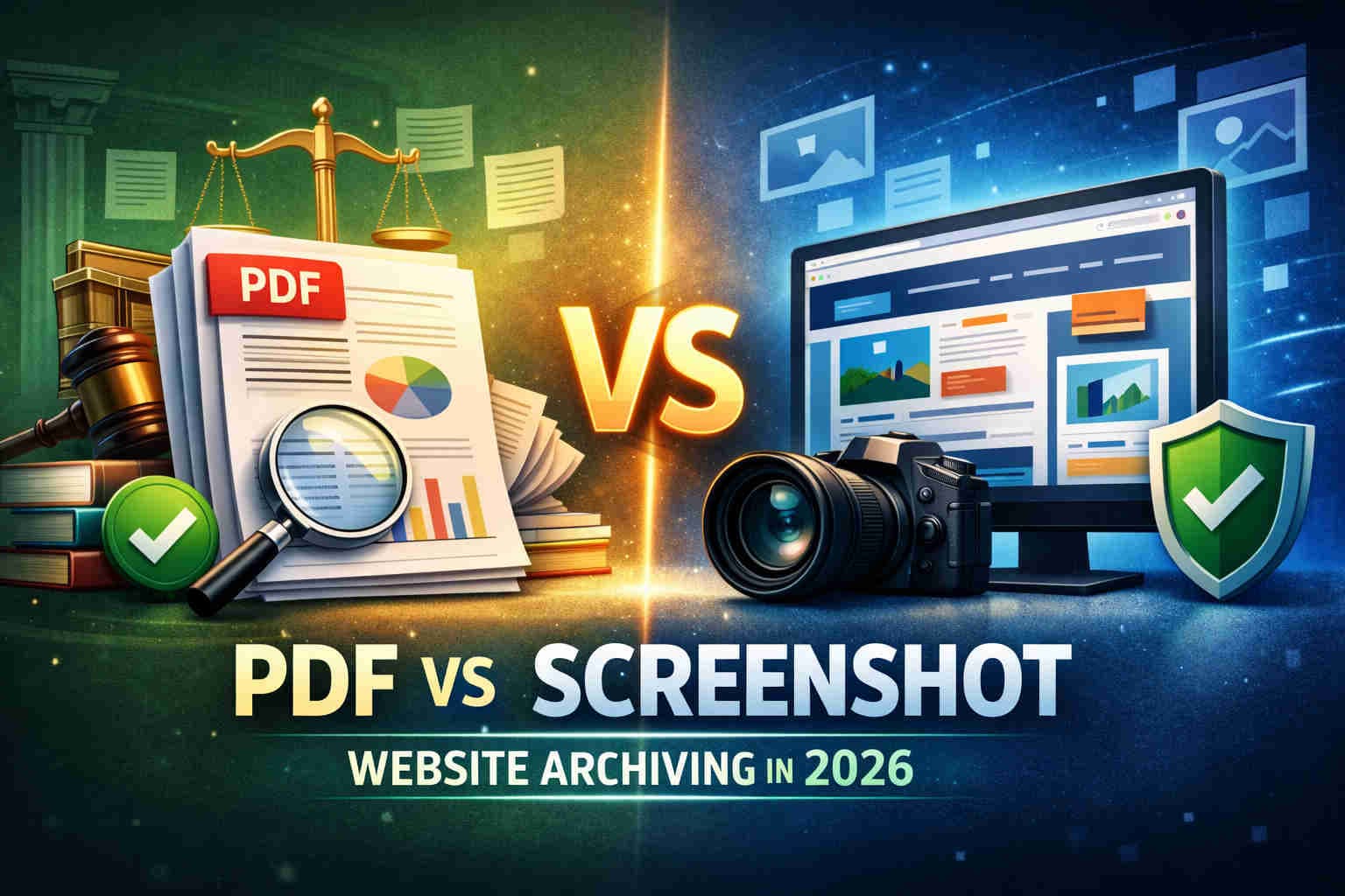 PDF vs Screenshot for Website Archiving (Compliance & Proof) – 2026 Guide