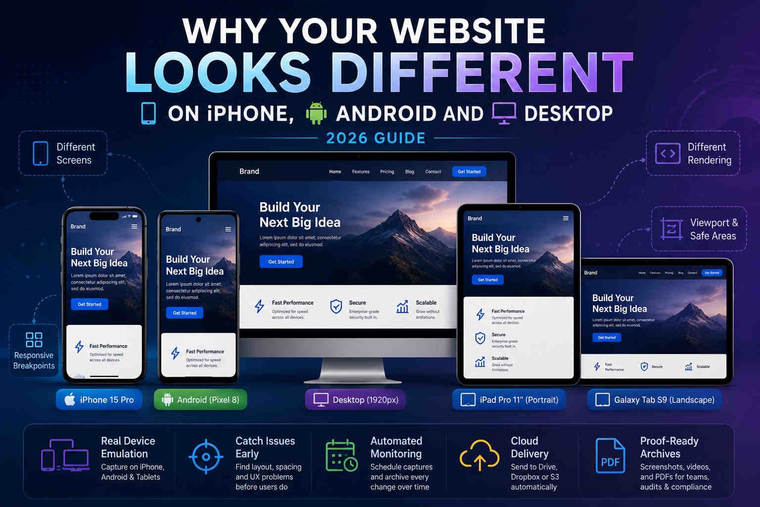 Why Your Website Looks Different on iPhone, Android and Desktop
